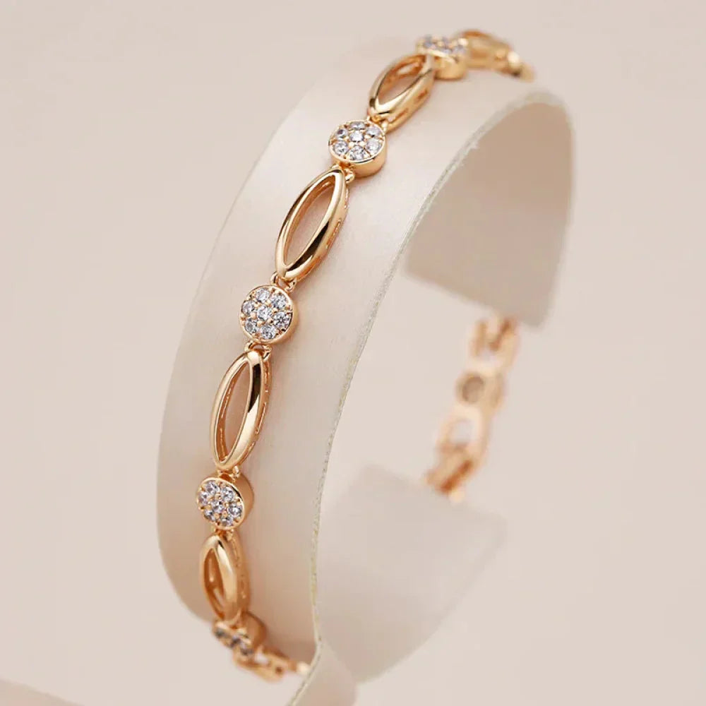 Kylie | Elegant gold bracelet with zircons
