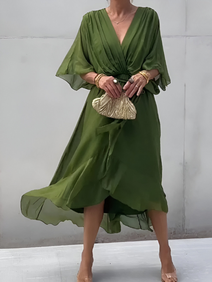 Alicea - Elegancka Długa Letnia Sukienka Zaskakująca