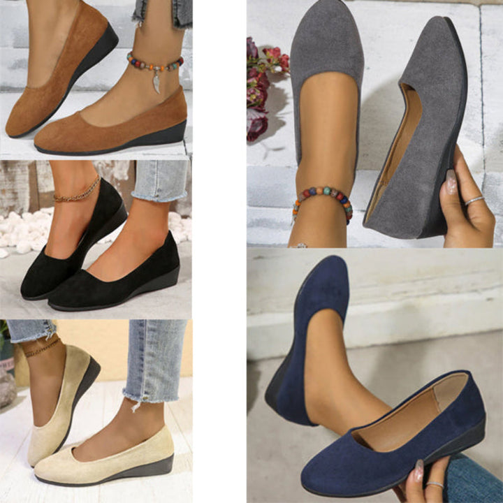 Gibi | Elegant lightweight wedge non-slip shoes with low heel