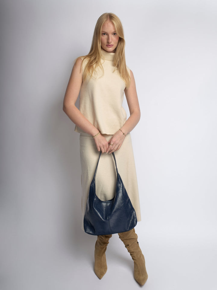 Mia Aged Leather Tote Bag