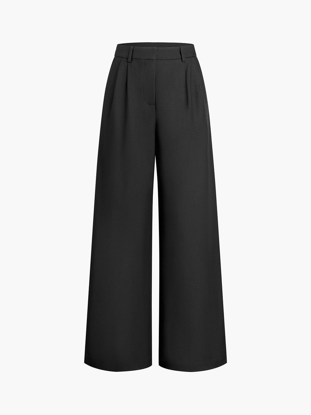 Pink wide leg straight leg trousers without belt 