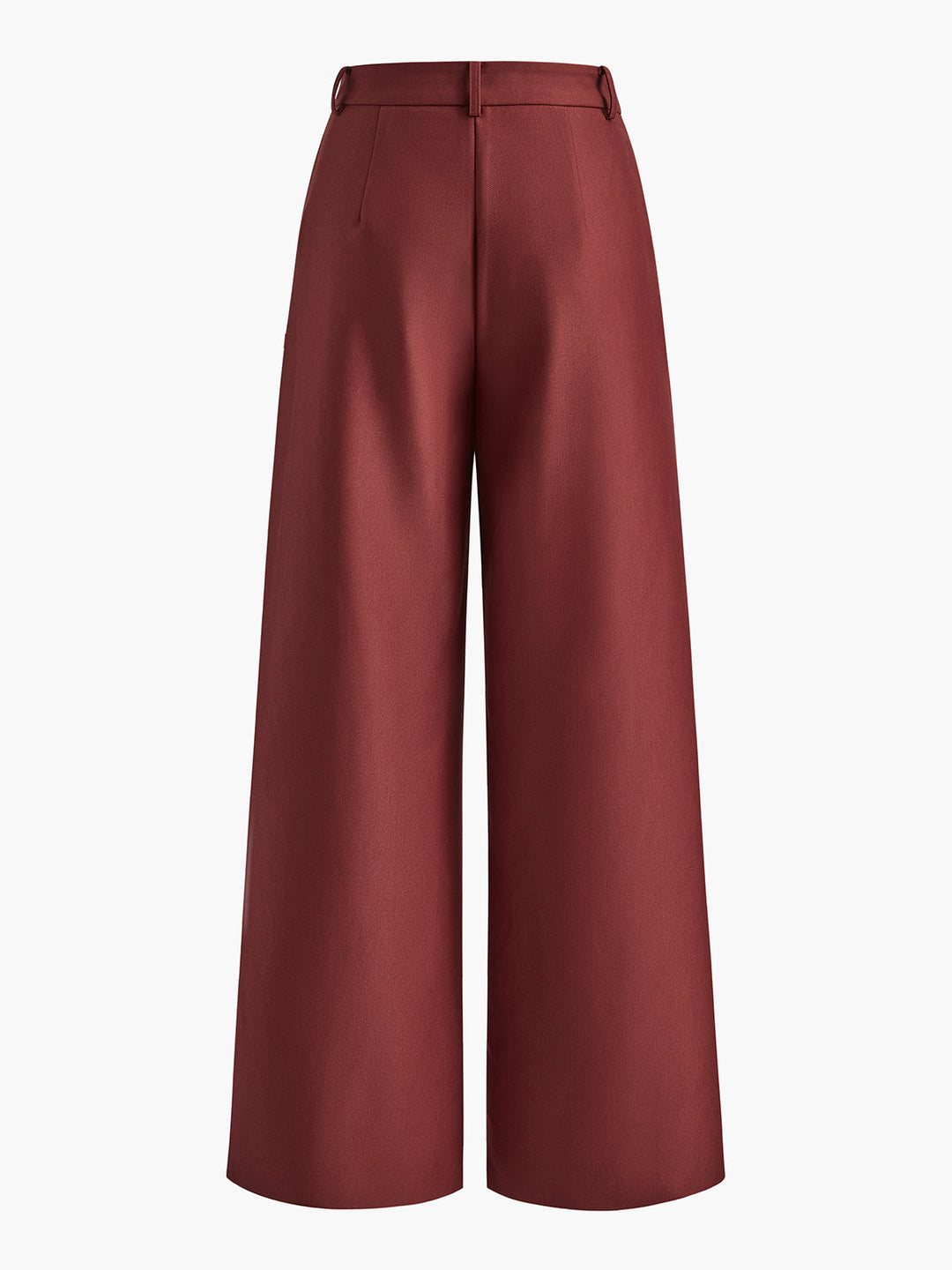 Pink wide leg straight leg trousers without belt 