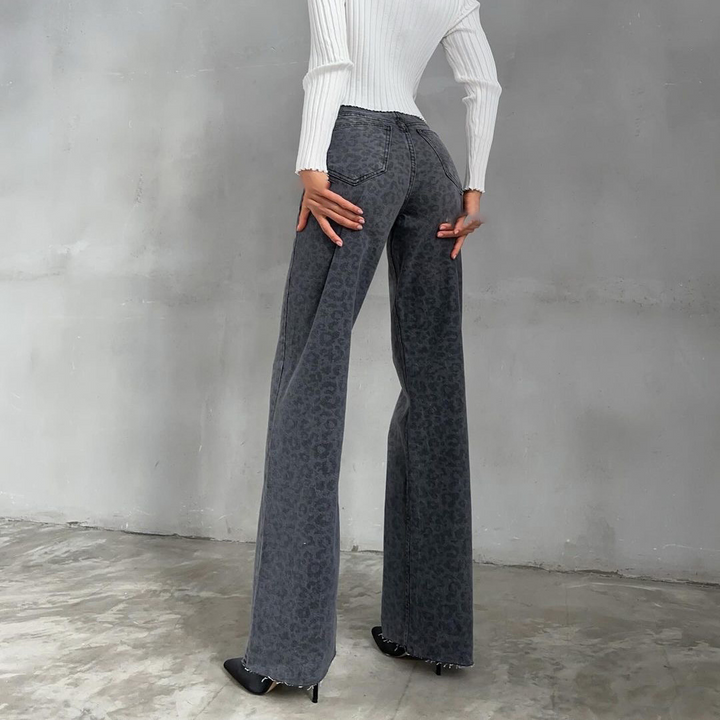 Rosea Leopard Allover Jeans
