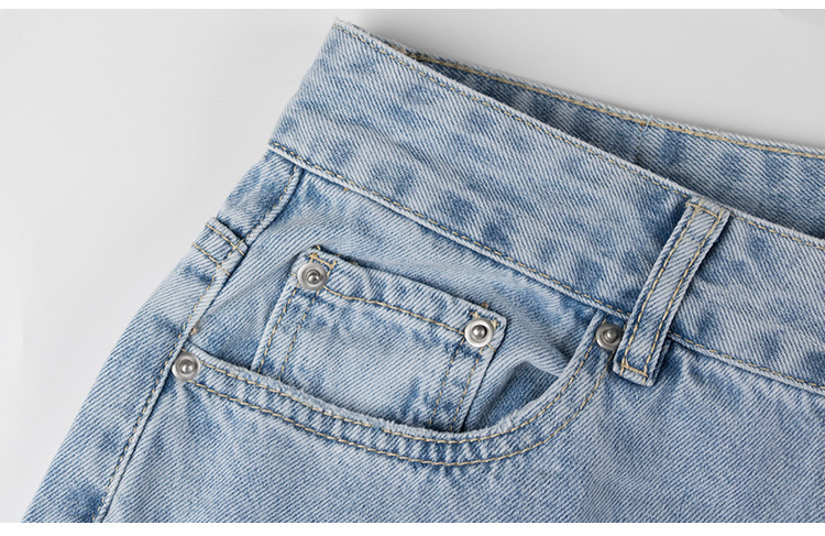 Rosea high waist distressed denim pants