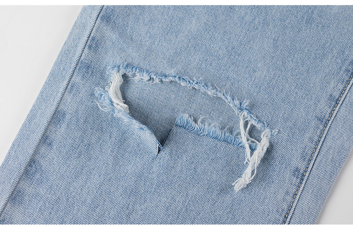 Rosea high waist distressed denim pants