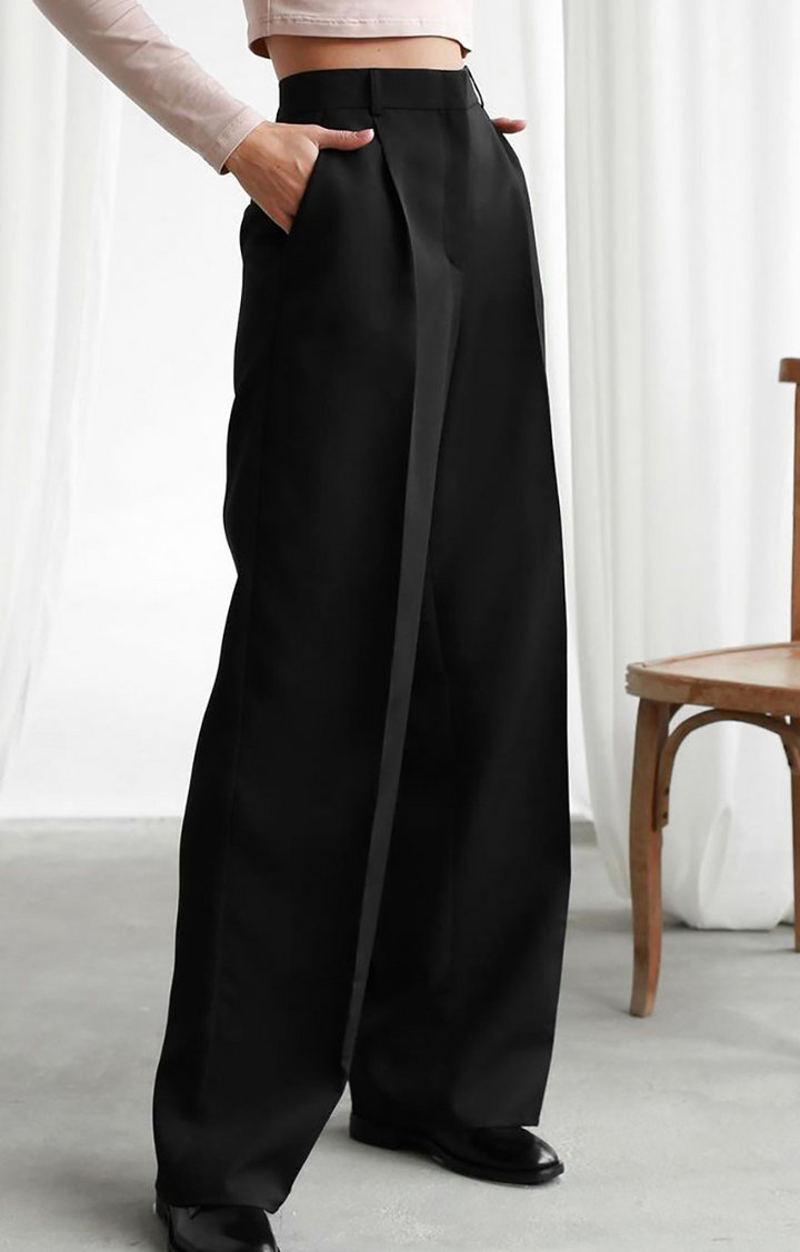 Rosea high waist wide leg trousers