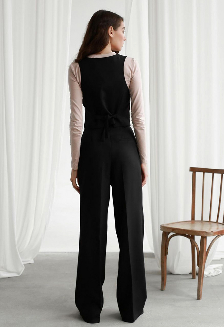 Rosea high waist wide leg trousers