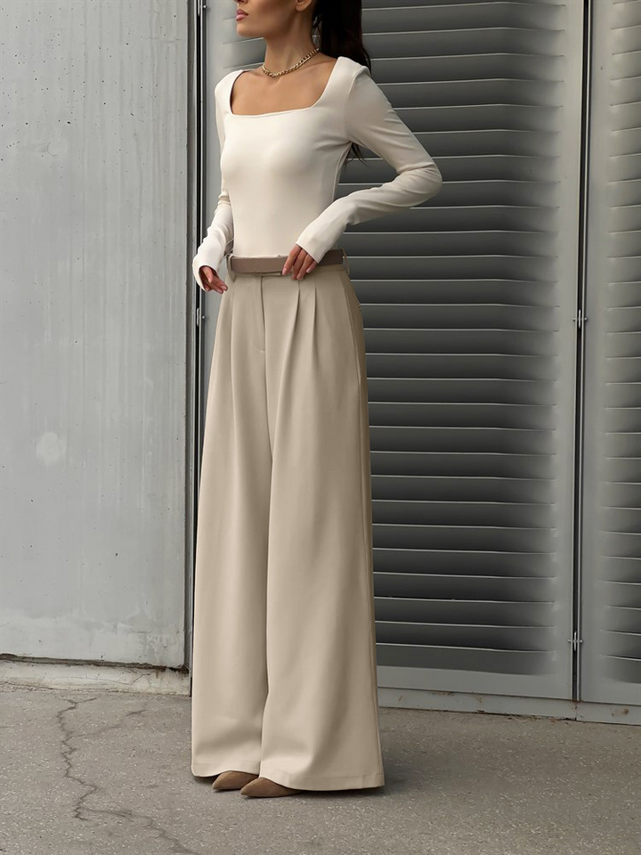 Rosea Tailored Wide Leg Trousers