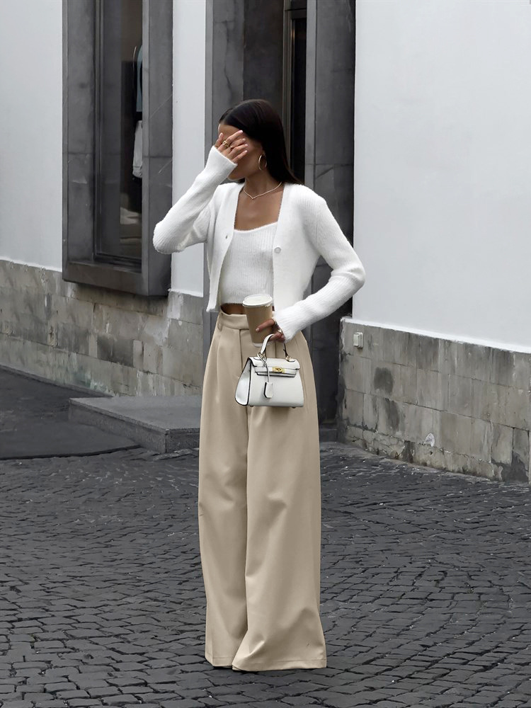Rosea Tailored Wide Leg Trousers