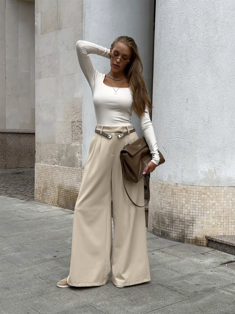 Rosea Tailored Wide Leg Trousers
