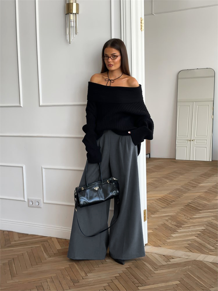 Rosea Tailored Wide Leg Trousers