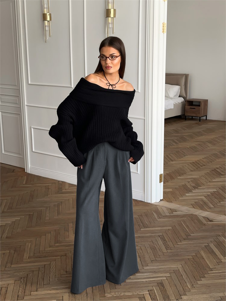Rosea Tailored Wide Leg Trousers