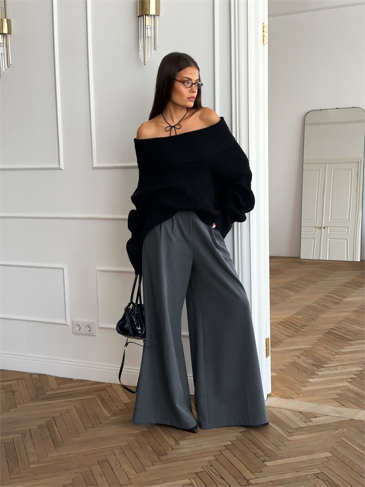 Rosea Tailored Wide Leg Trousers