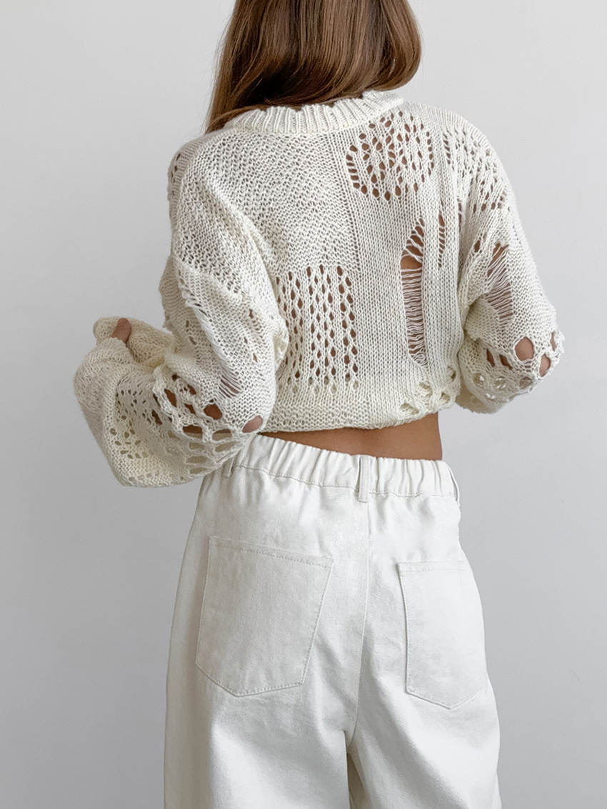 Pink white straight leg trousers