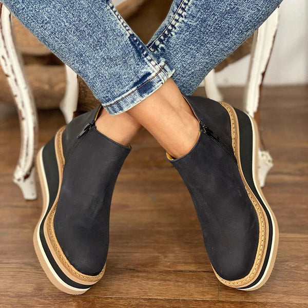 Jeanne | Leather orthopedic ankle boots