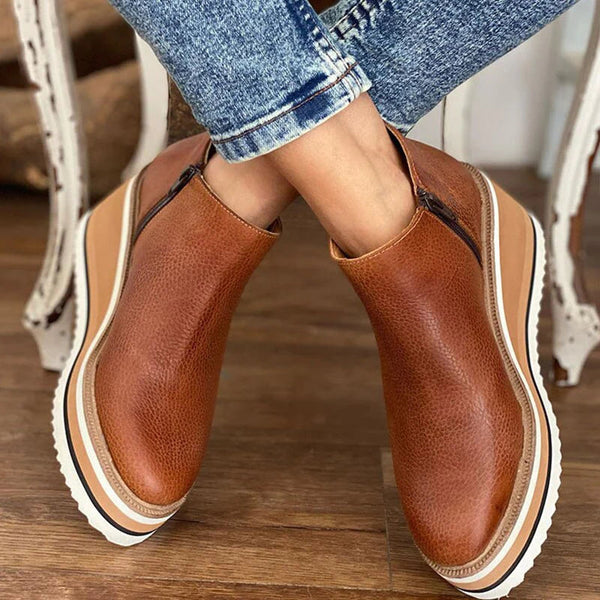 Jeanne | Leather orthopedic ankle boots