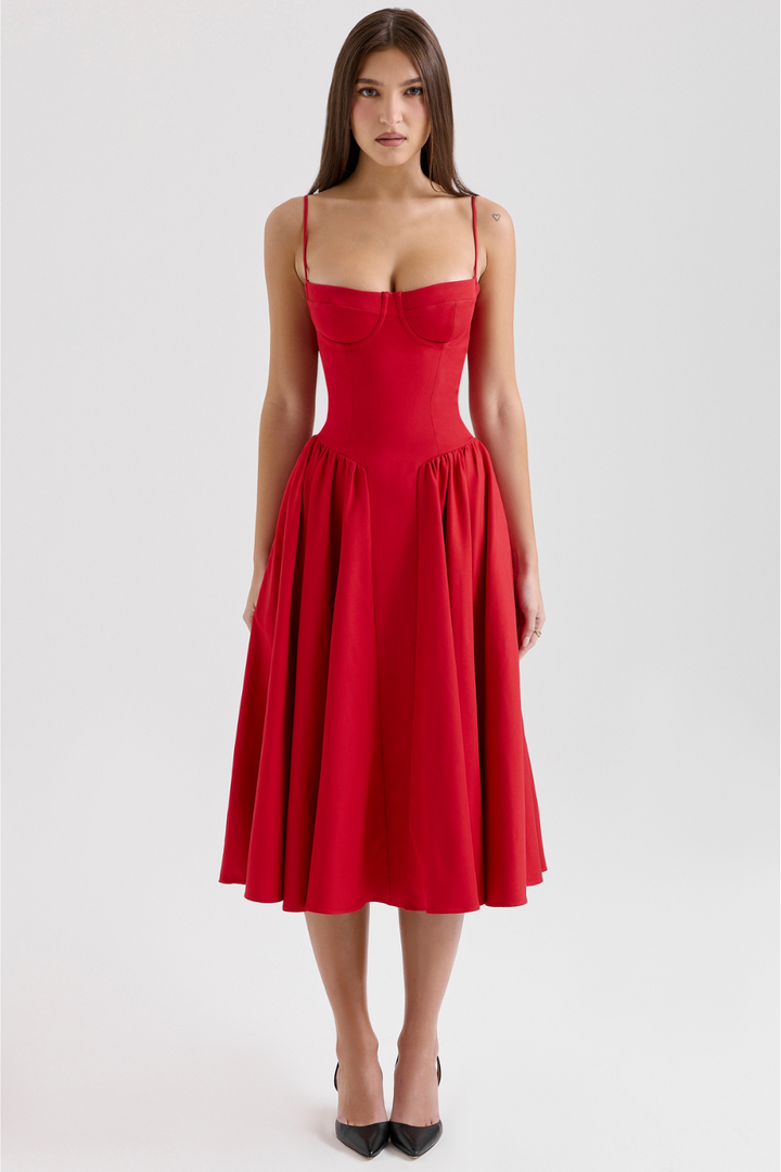 Sukienka Celine z gorsetem midi