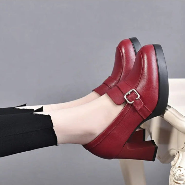 Jerica | Versatile orthopedic leather heels