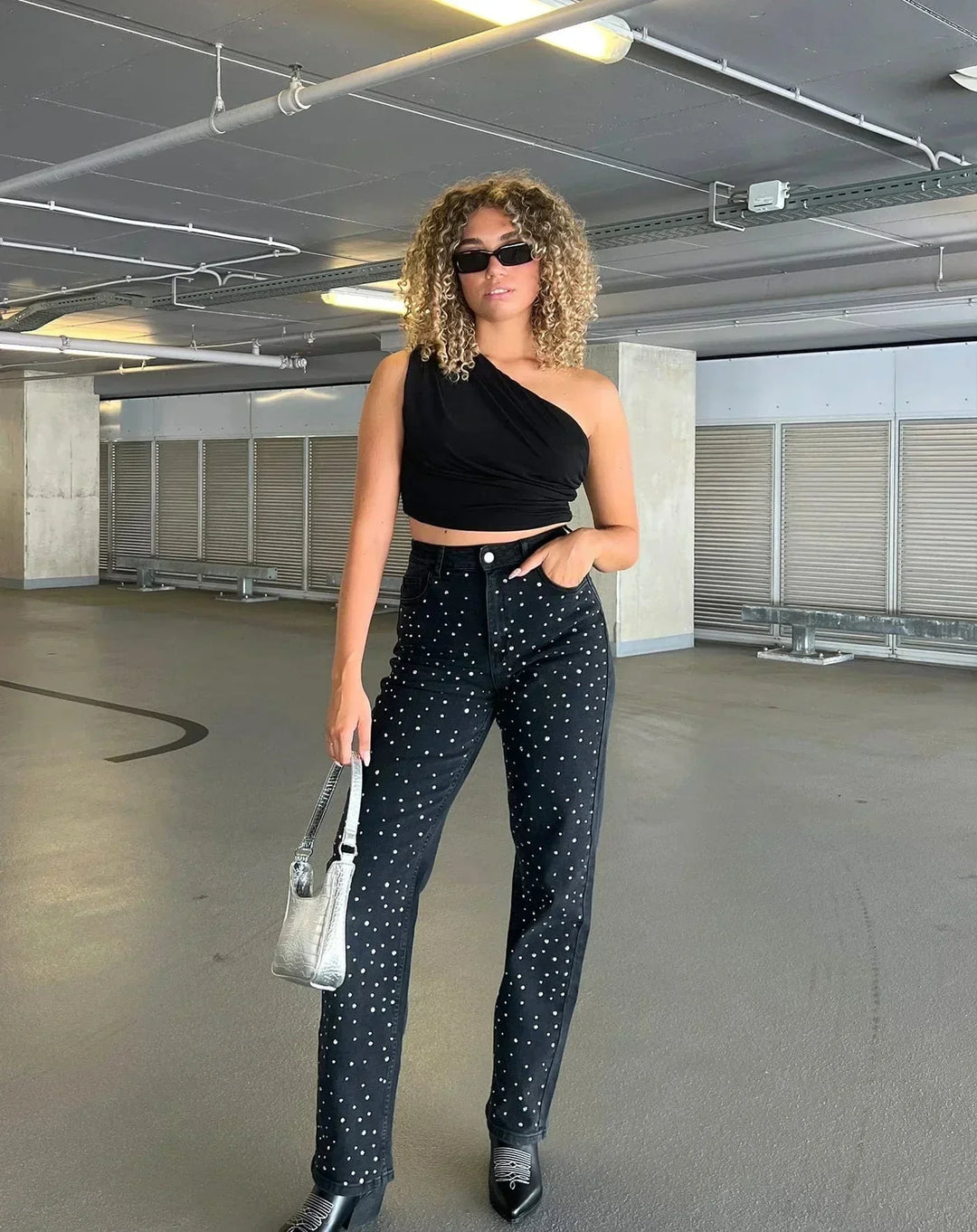 Rosea Glitter Pink Jeans