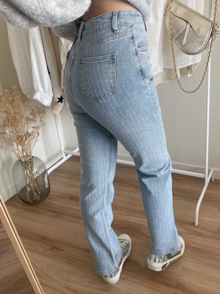 Rosea Glitter Pink Jeans