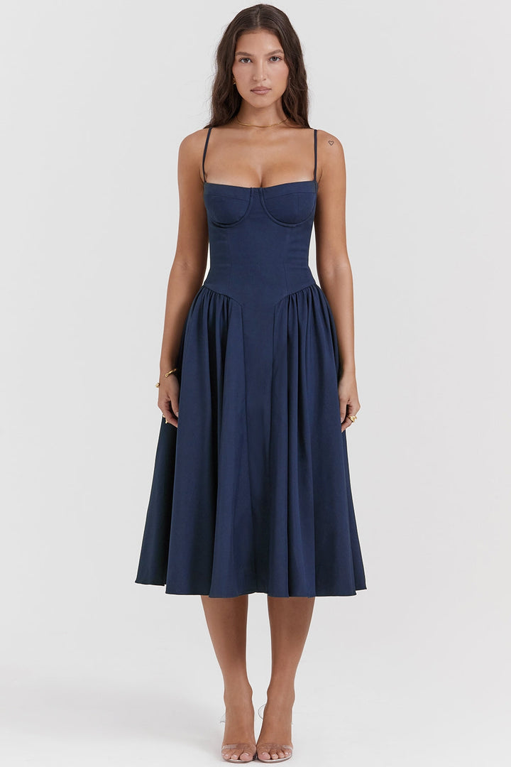 Sukienka Celine z gorsetem midi