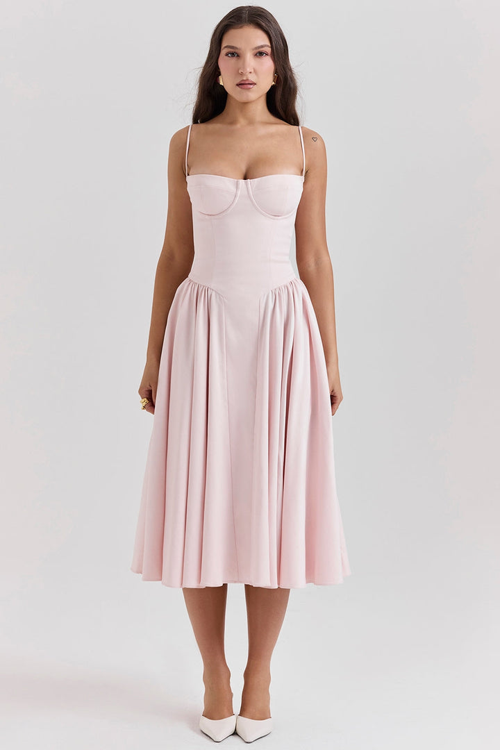 Sukienka Celine z gorsetem midi