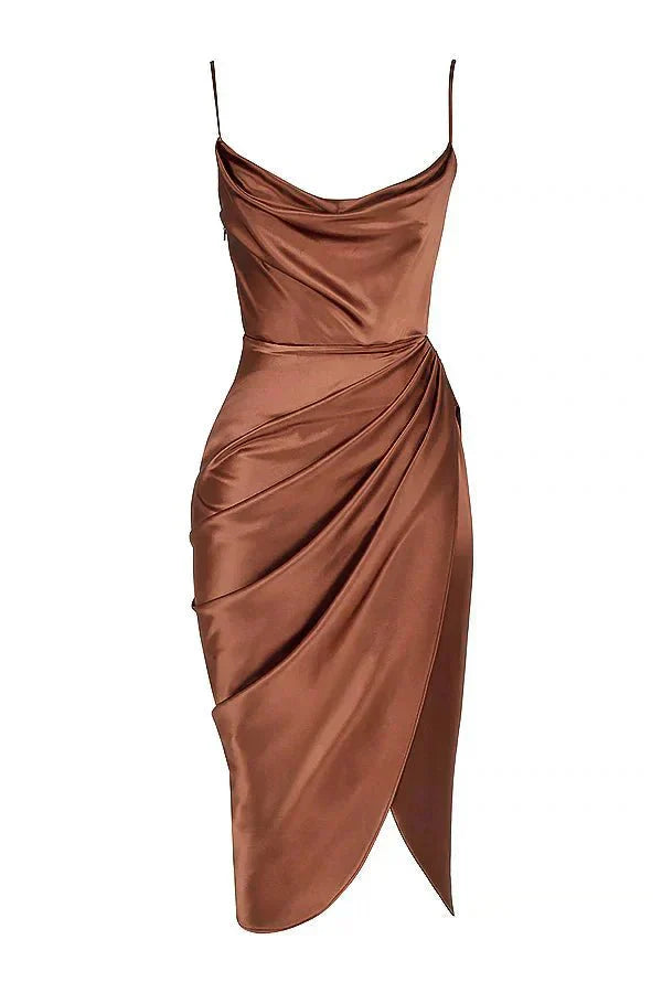 Rosea luxury silk maxi dress with corset