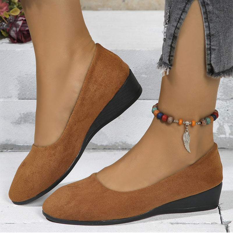 Gibi | Elegant lightweight wedge non-slip shoes with low heel