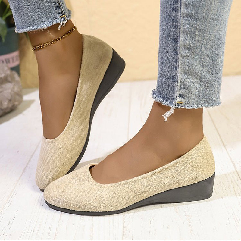 Gibi | Elegant lightweight wedge non-slip shoes with low heel